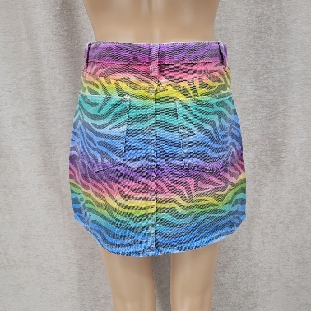Signature8 Multicolor Zebra Print Skirt - Picture 3 of 11